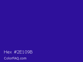 Hex #2e109b Color Image