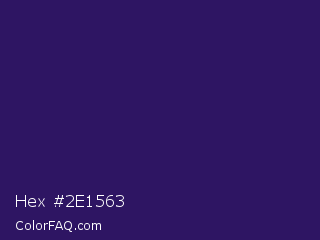 Hex #2e1563 Color Image