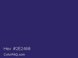 Hex #2e2468 Color Image