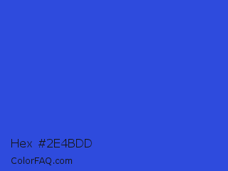 Hex #2e4bdd Color Image