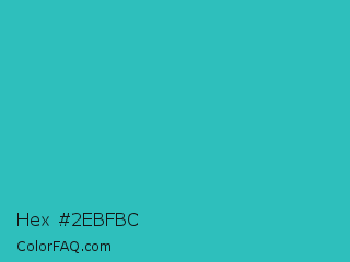 Hex #2ebfbc Color Image