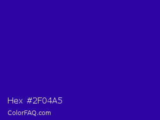 Hex #2f04a5 Color Image