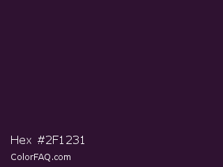 Hex #2f1231 Color Image