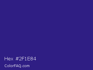 Hex #2f1e84 Color Image