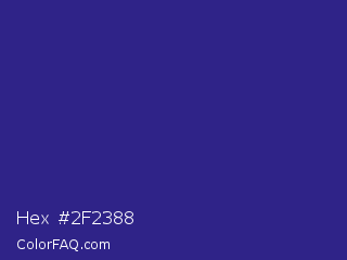 Hex #2f2388 Color Image