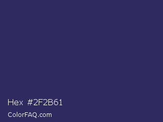 Hex #2f2b61 Color Image