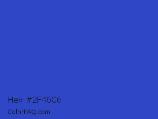 Hex #2f46c6 Color Image