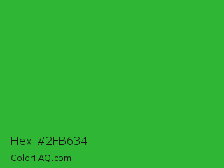 Hex #2fb634 Color Image