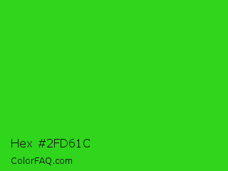 Hex #2fd61c Color Image