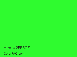 Hex #2ffb2f Color Image