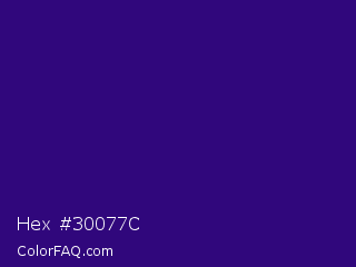 Hex #30077c Color Image