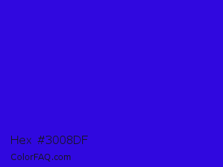 Hex #3008df Color Image