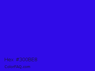 Hex #300be8 Color Image