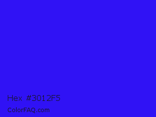 Hex #3012f5 Color Image