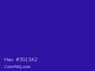 Hex #3013a2 Color Image