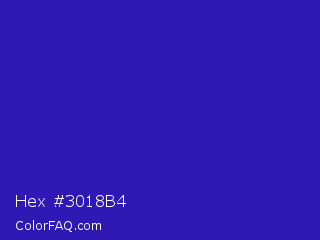 Hex #3018b4 Color Image