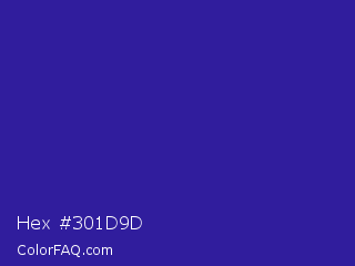 Hex #301d9d Color Image
