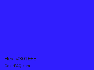 Hex #301efe Color Image
