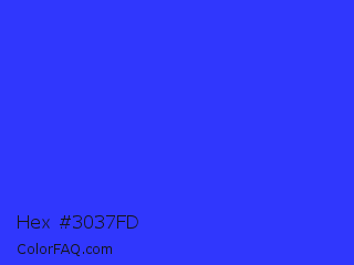Hex #3037fd Color Image