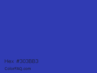 Hex #303bb3 Color Image