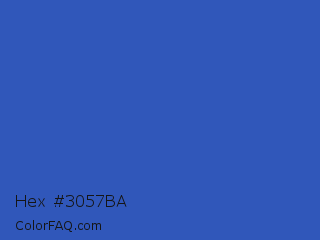 Hex #3057ba Color Image