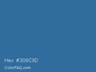 Hex #306c9d Color Image