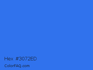 Hex #3072ed Color Image