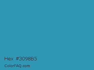 Hex #3098b5 Color Image