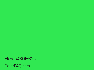 Hex #30e852 Color Image