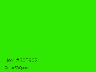 Hex #30e902 Color Image