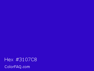 Hex #3107c8 Color Image