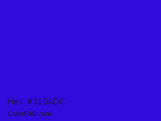 Hex #310adc Color Image