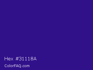 Hex #31118a Color Image