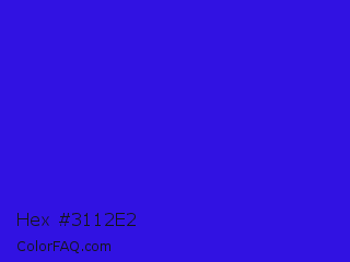 Hex #3112e2 Color Image