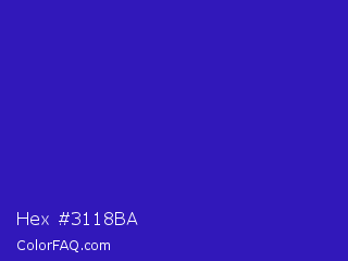 Hex #3118ba Color Image