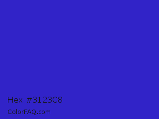 Hex #3123c8 Color Image