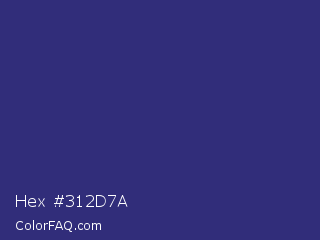 Hex #312d7a Color Image