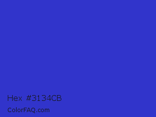 Hex #3134cb Color Image