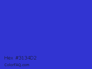 Hex #3134d2 Color Image