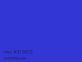 Hex #3136d5 Color Image