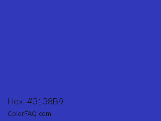 Hex #3138b9 Color Image