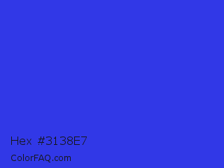 Hex #3138e7 Color Image