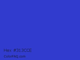 Hex #313cce Color Image