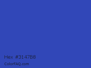 Hex #3147b8 Color Image
