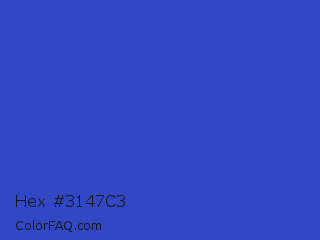 Hex #3147c3 Color Image