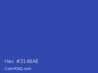 Hex #3148ae Color Image