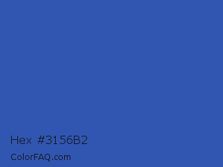 Hex #3156b2 Color Image
