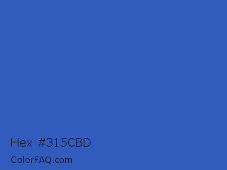 Hex #315cbd Color Image