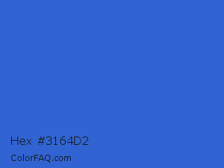 Hex #3164d2 Color Image