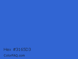 Hex #3165d3 Color Image